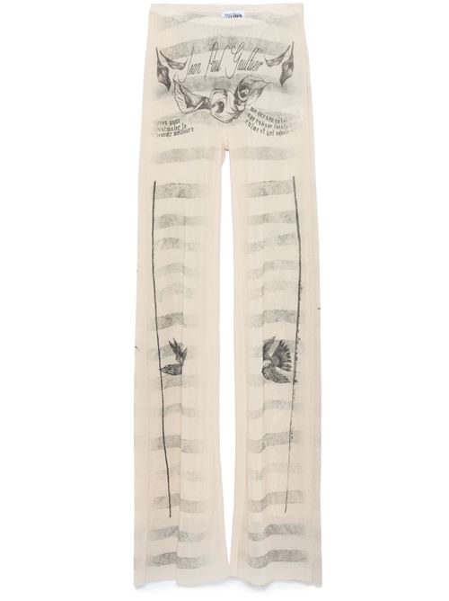 Pantalone in rete stampato Tattoo marinière JEAN PAUL GAULTIER | 25/34-F-PA191T586030030